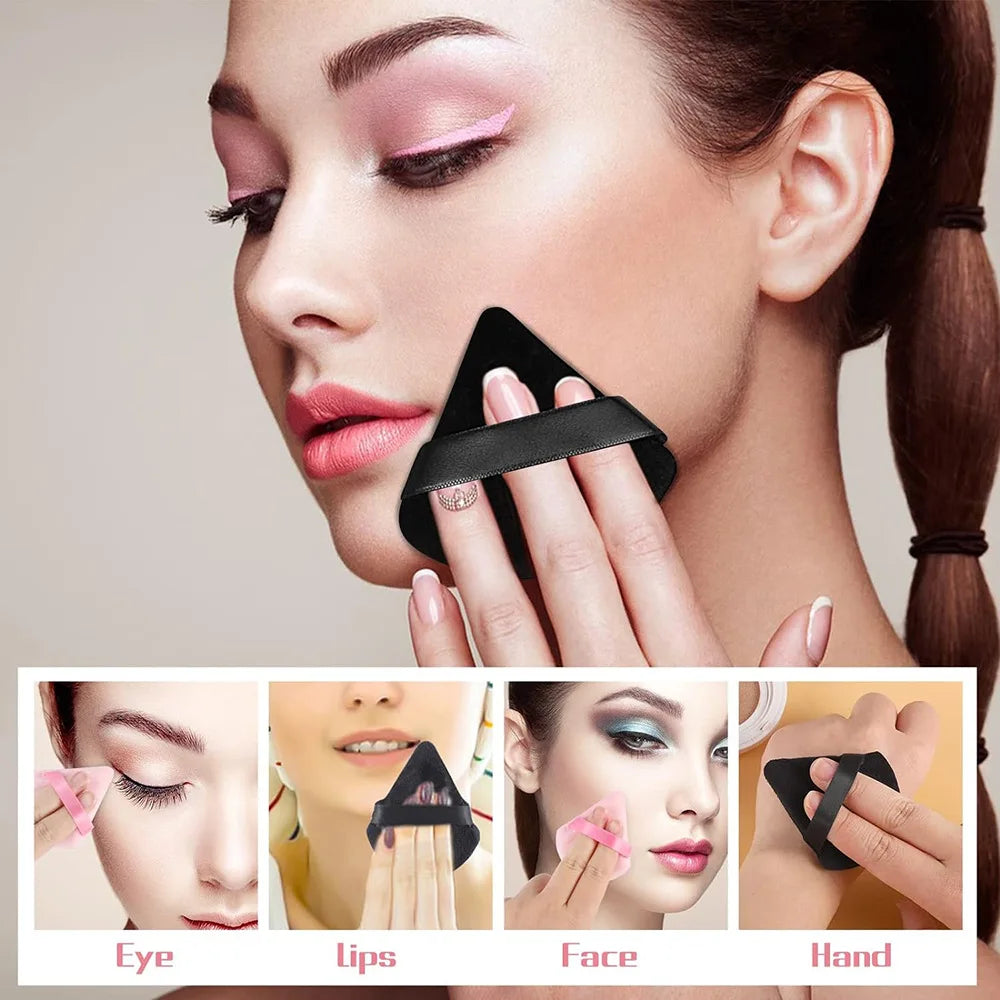 Triangle Velvet Powder Puff